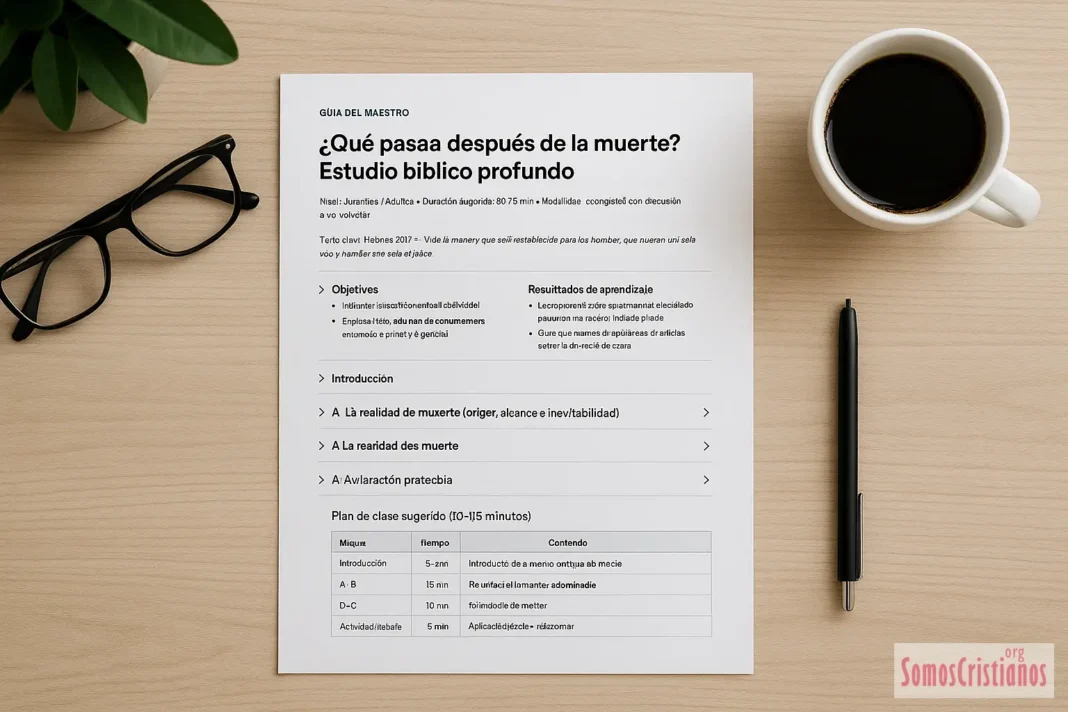 Estudio Bíblico: ¿Qué pasa después de la muerte?