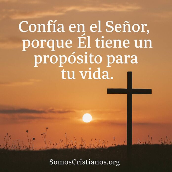 Confía en el Señor, porque El tiene un propósito para tu vida