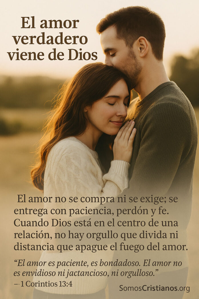 El amor verdadero viene de Dios