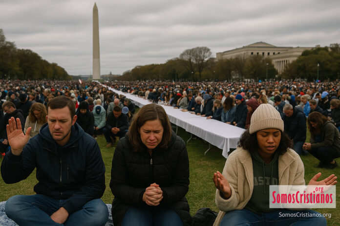 Nos humillamos ante Ti, Señor: miles de cristianos llenan Washington D.C. clamando por la sanidad de Estados Unidos.